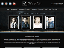 Tablet Screenshot of modelactstudios.com